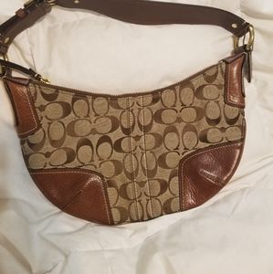 Coach brown hand bag